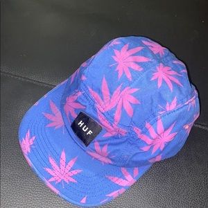 HUF Plantlife Box Logo Blue and Pink 5 Panel Hat